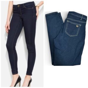 Michael Kors Dark Blue Izzy Skinny Jeans, 8